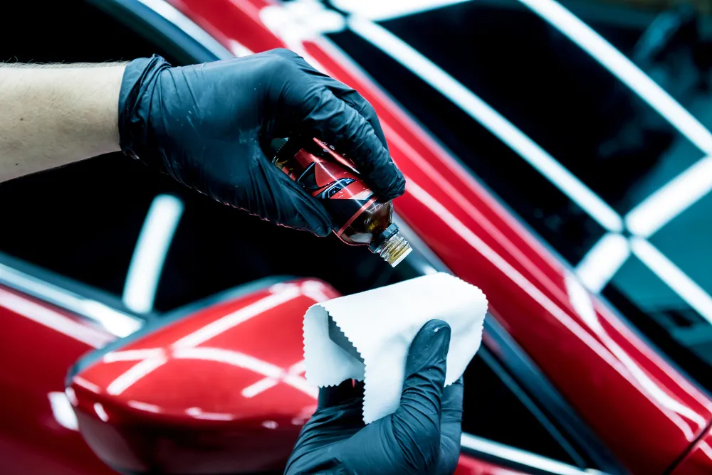 Rezultat coating ceramic EXO pe SUV — efect hidrofob și strălucire lac Iași