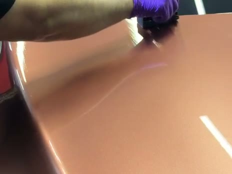 Aplicare ceramică pe capotă cupru metalizat — atelier ALN Detailing Iași